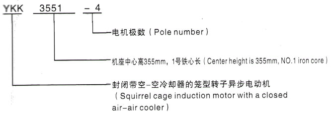 YKK系列(H355-1000)高压东方华侨农场三相异步电机西安泰富西玛电机型号说明